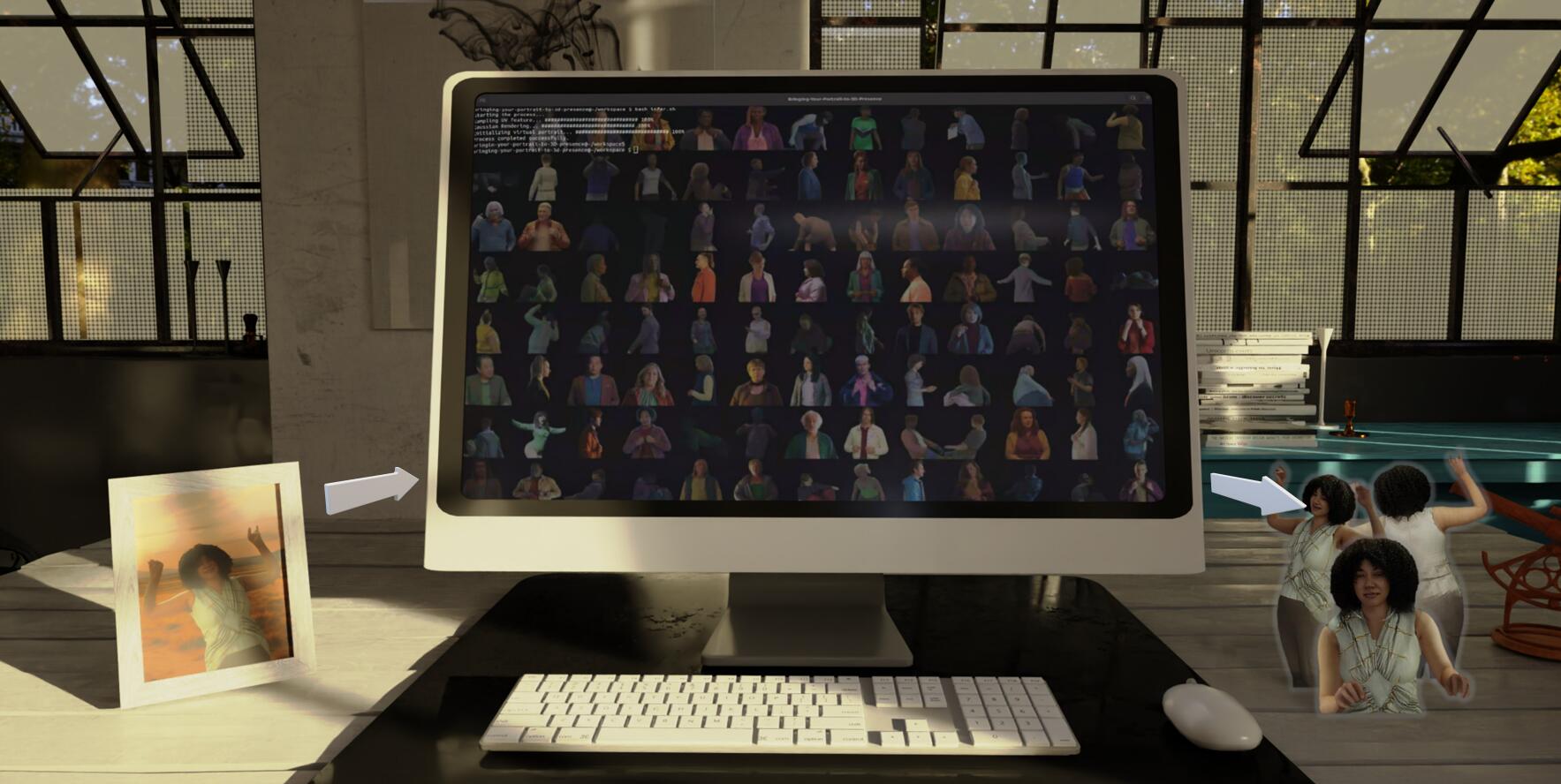 Bringing Your Portrait to 3D Presence